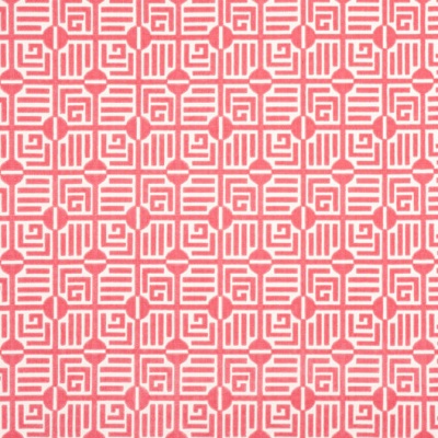 Thibaut Labyrinth Velvet in Coral